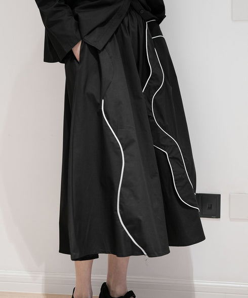Double Line Flower Skirt